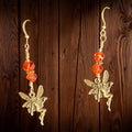 Fairy Charm Dangle Earrings With Beaded Accents