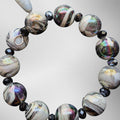 Sparkling Gemstone and Swirl Bead Bracelet