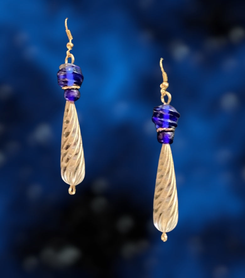 Elegant Beaded Drop Earrings