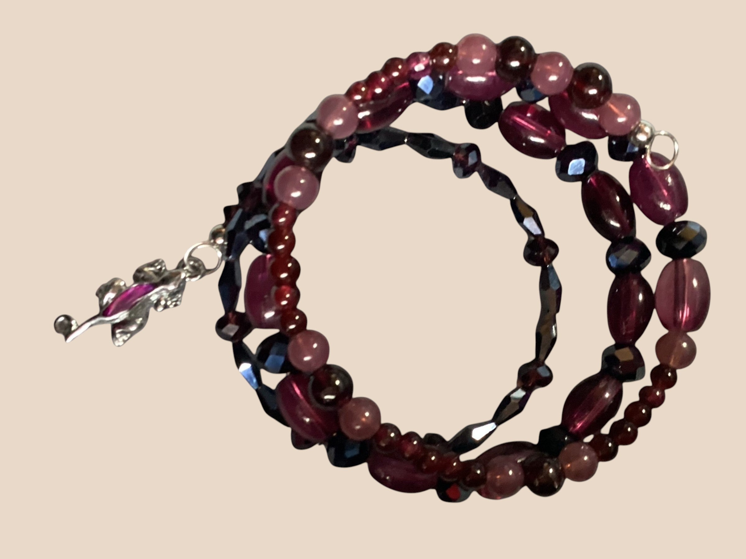 Beaded Wrap Bracelet With Animal Charm