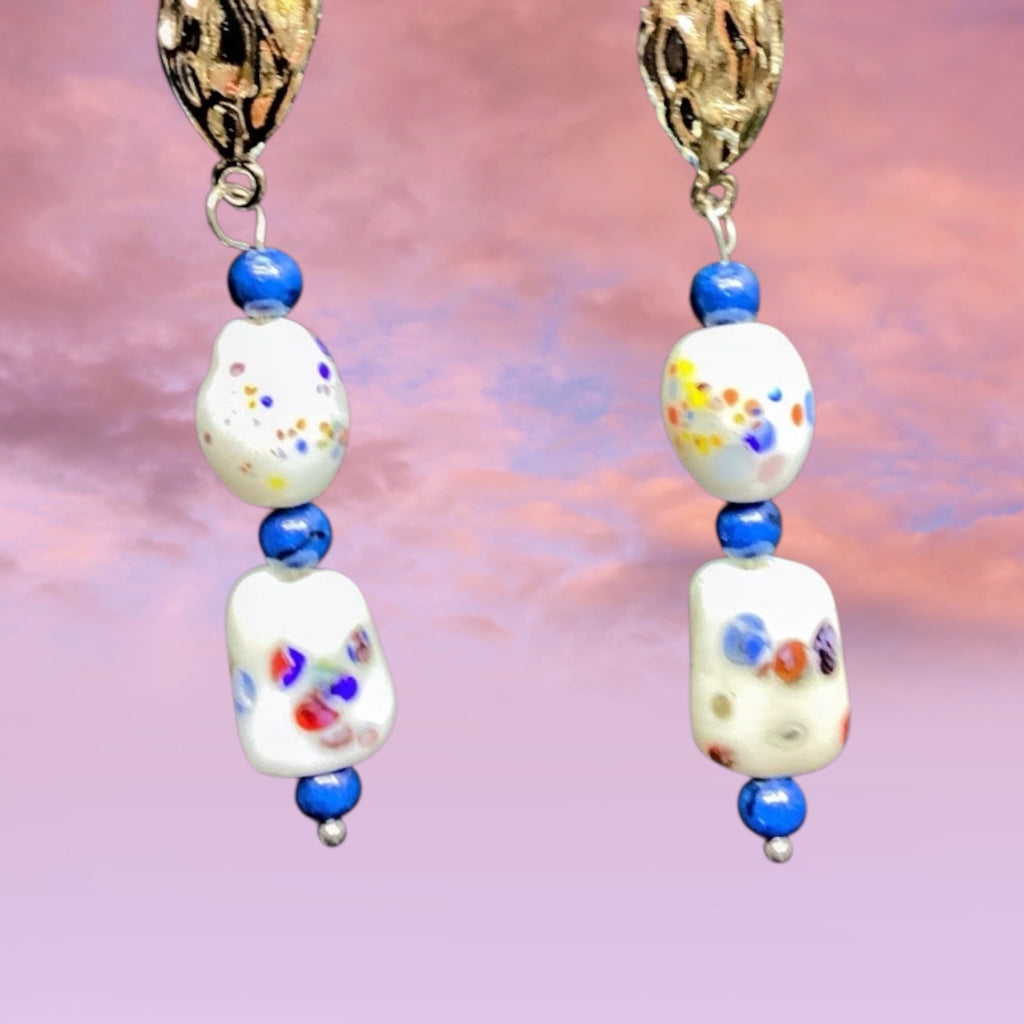 Artisan Beaded Necklace Bracelet and Earring Set