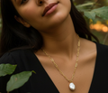 '-Delicate Baroque Pearl Pendant Necklace