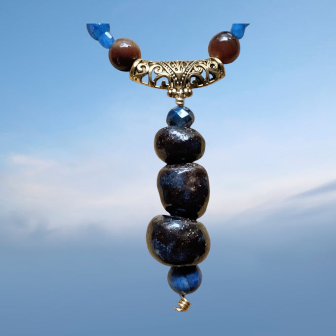 Bohemian Beaded Necklace, Earring and Bracelet Set