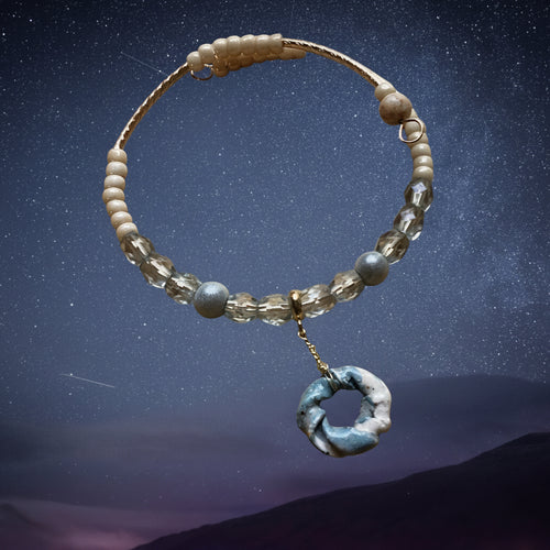 * Artisan Handcrafted Beaded Pendant Necklace