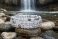 Heartfelt Creations sparkling coil bracelet with clear iridescent crystal beads and silver-tone charms.
