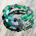 Emerald Forest Charm Bracelet Stack