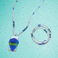 Ocean Breeze Beaded Necklace and Bracelet Set