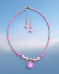Beaded Necklace and Earring Set