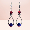 '-Sparkling Teardrop Dangle Earrings
