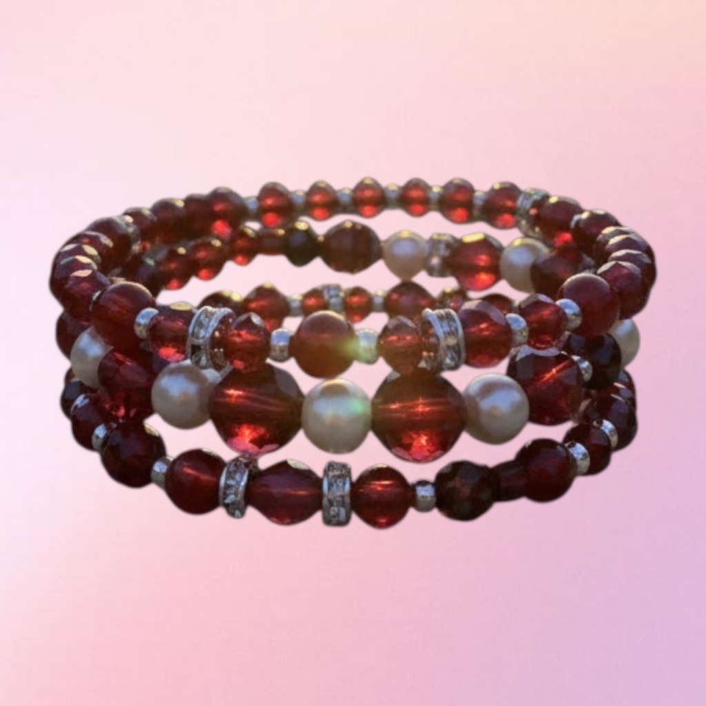 Sparkling Gemstone Wrap Bracelet