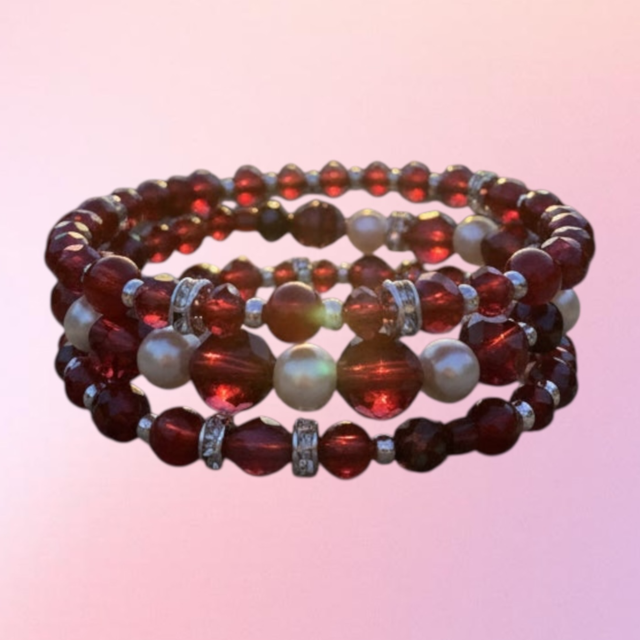 Sparkling Gemstone Wrap Bracelet