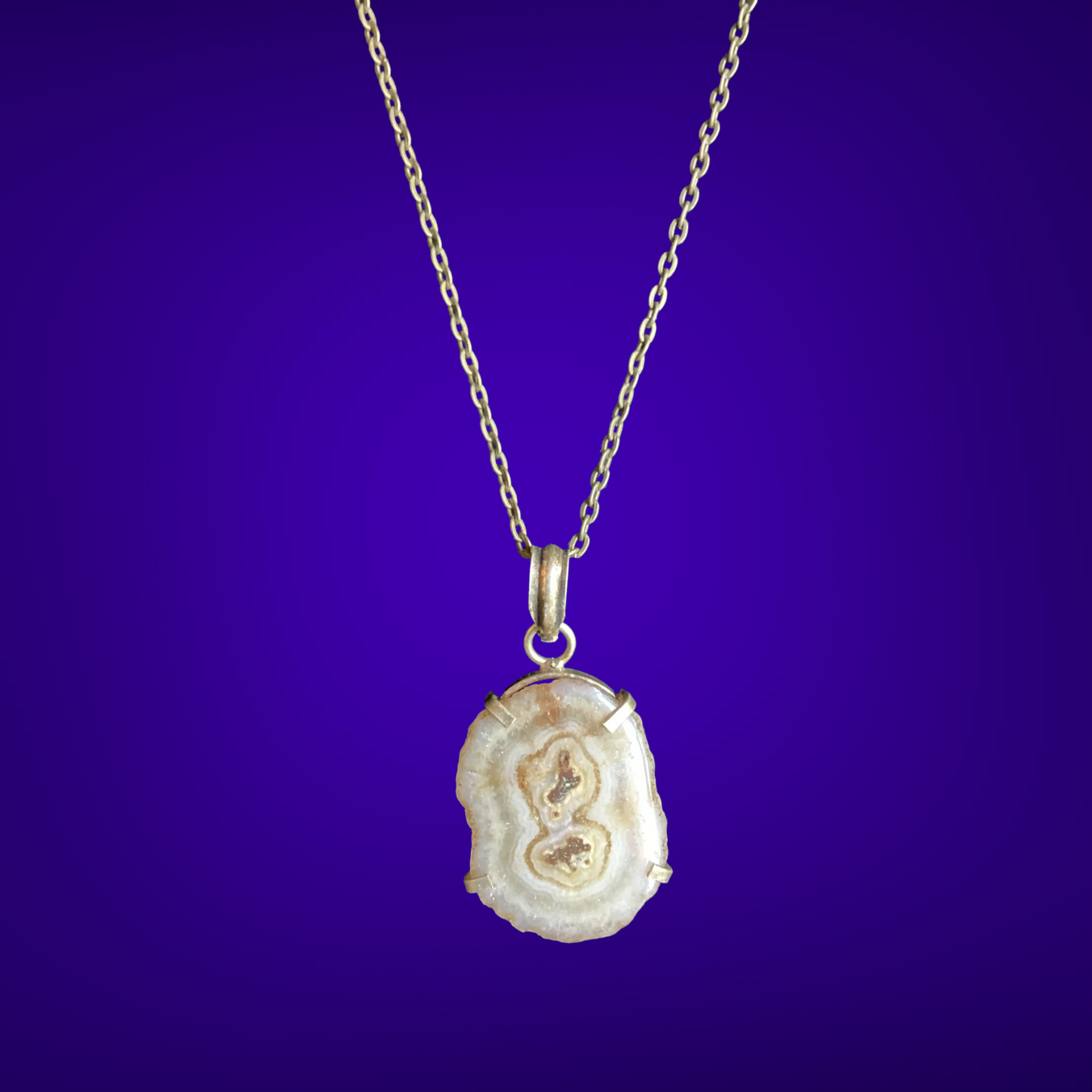 Natural Stone Pendant Necklace