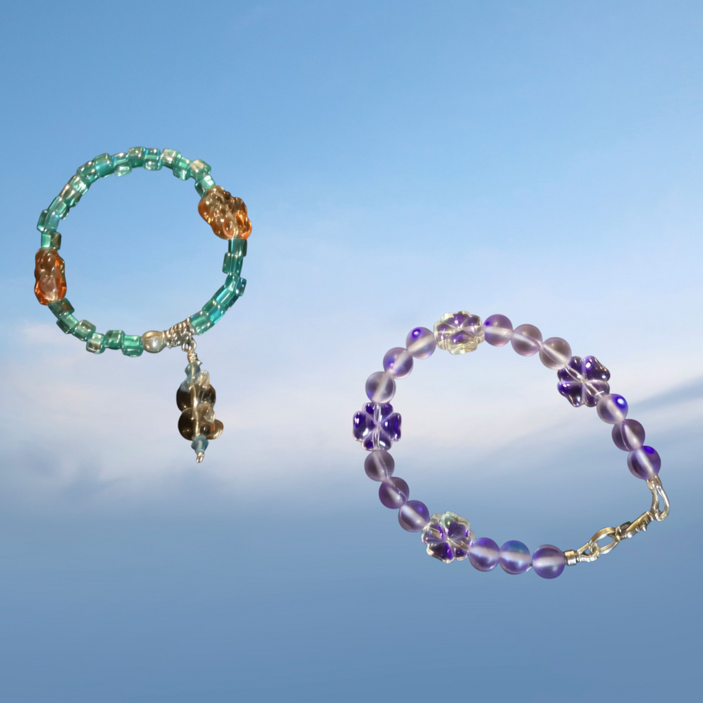 Handcrafted Beaded Charm Bracelet Set