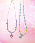 Beaded Charm Necklaces Set