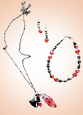 Heartfelt Creations Crystal Heart Jewelry Set