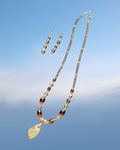 Beaded Necklace And Earring Set