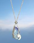 Celestial Moon And Star Pendant Necklace