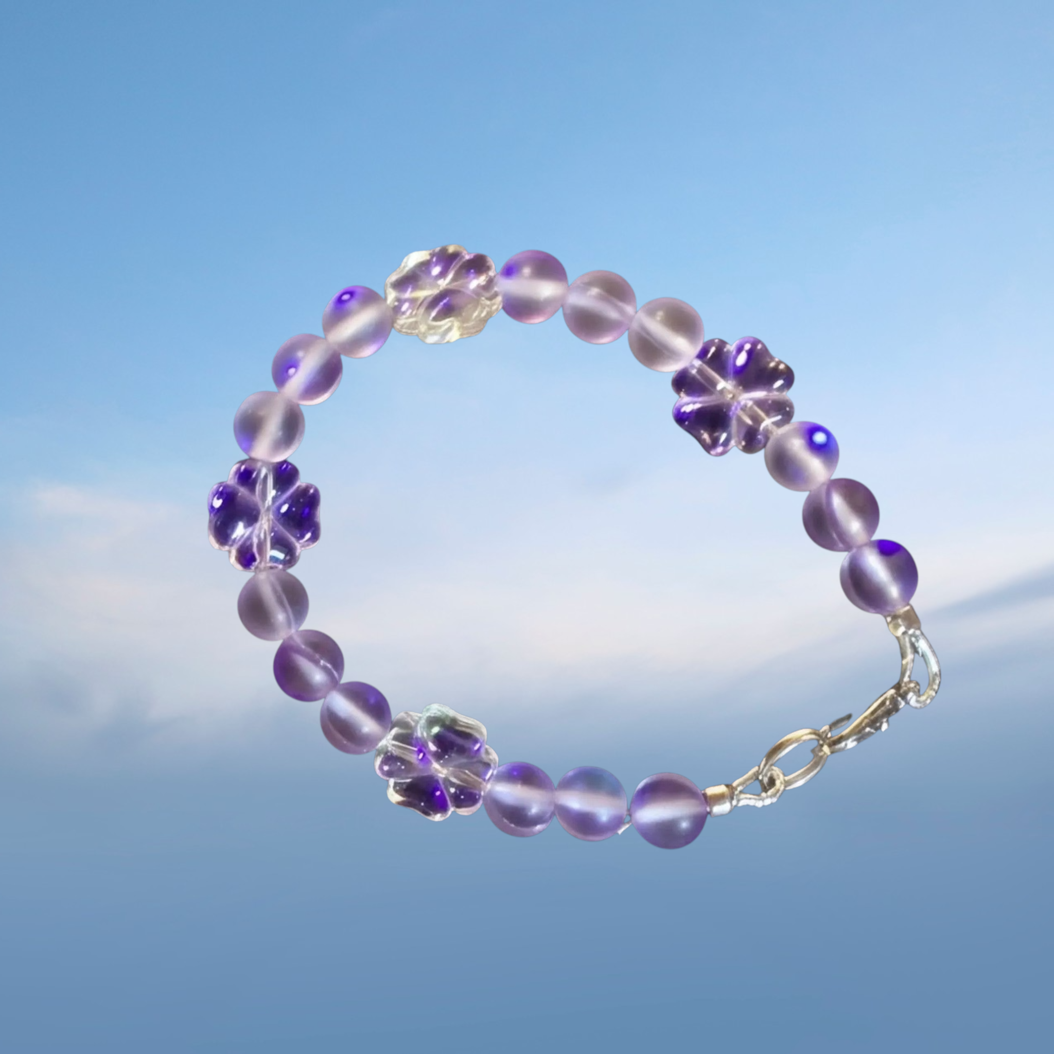 Handcrafted Beaded Charm Bracelet Set