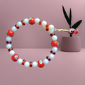 Handcrafted Beaded Bracelet With Charm