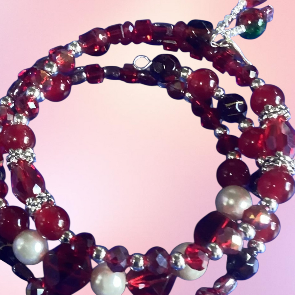 Sparkling Gemstone Wrap Bracelet