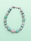 Elegant Beaded Bracelet With Silver Accents