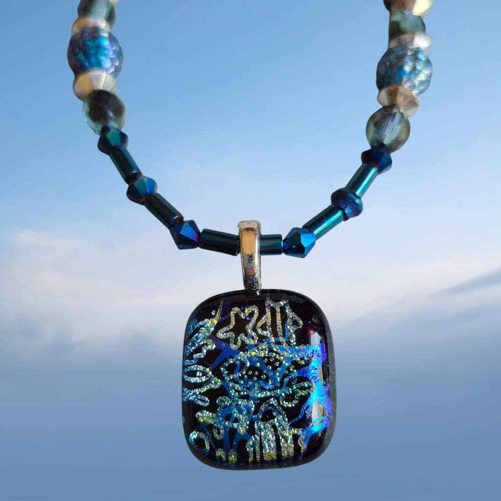 -Artisan Beaded Necklace and Bracelet Jewelry Set