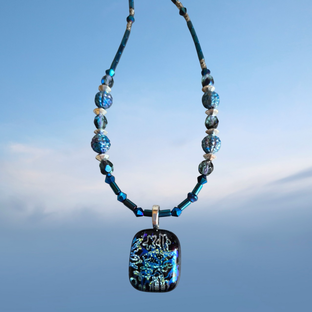 -Artisan Beaded Necklace and Bracelet Jewelry Set