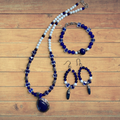 '-Heartfelt Creations Artisan Jewelry Set - Lapis Lazuli