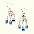 Ornate Filigree Drop Dangle Earrings